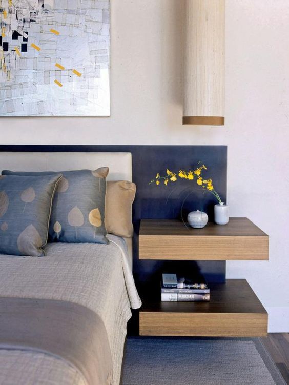 Floating Nightstands And Bedside Tables, Floating Headboard And Nightstands