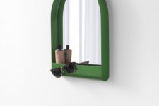 small mirror with storage compartment