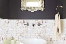 09 mother or pearl small square tiles for an eye-catchy bathroom backsplash