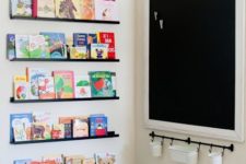 14 use ledges for book storage – such a solution looks airy and light