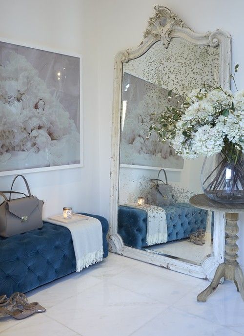 White antique mirror store