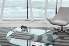 15 unique sculptural glass coffee table will add eye-catchiness to your interior