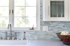 17 breathtaking mother of pearl tiles in blue shades for a gorgeous kitchen backsplash