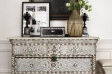 22 a gorgeous sideboard inlaid with mother of pearls for a refined space