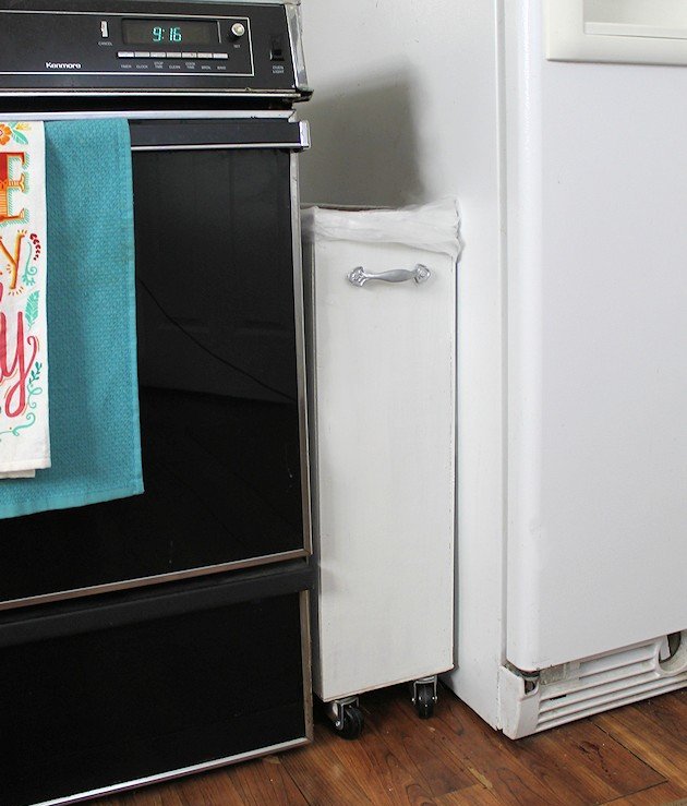 41 Sneaky Ways To Hide A Trash Can In Your Kitchen DigsDigs