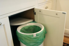 hiding kitchen trash can