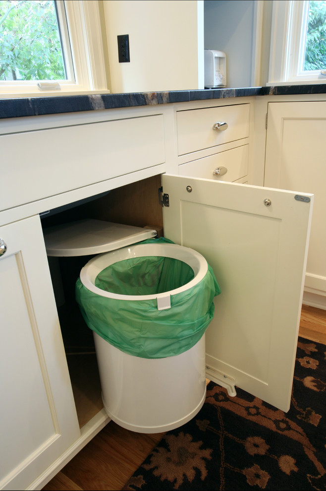 Wood trash cans for kitchen