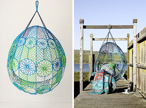 Knotted Hanging Chair Melati by Anthropologie (via www.trendir.com)