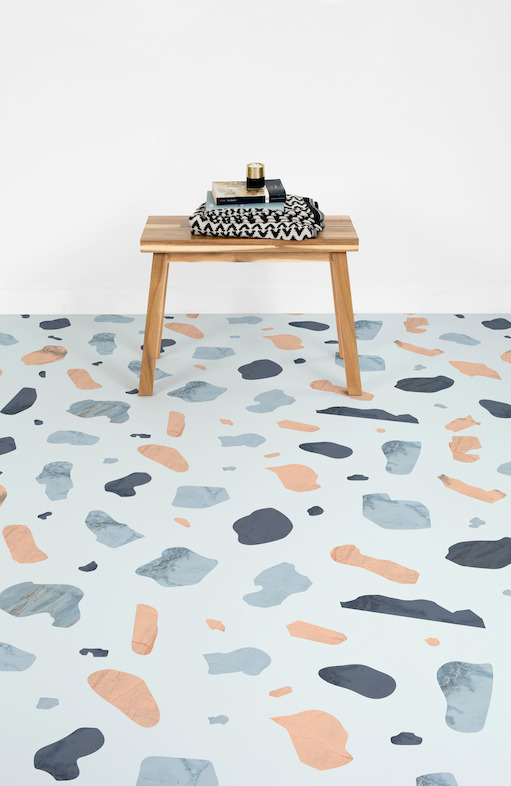Terra floors in blue look peaceful and chic yet bright enough