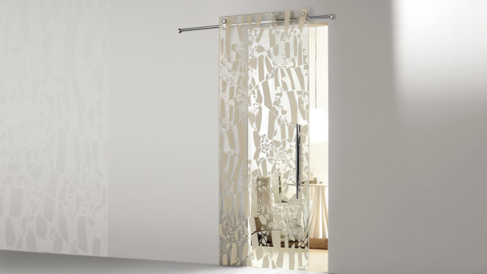 Sliding doors won't take much space and you'll get a piece of excellent taste