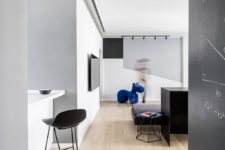 geometric living room walls