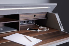 04 Such a desk won’t take much space and you can organize a home office anywhere with it
