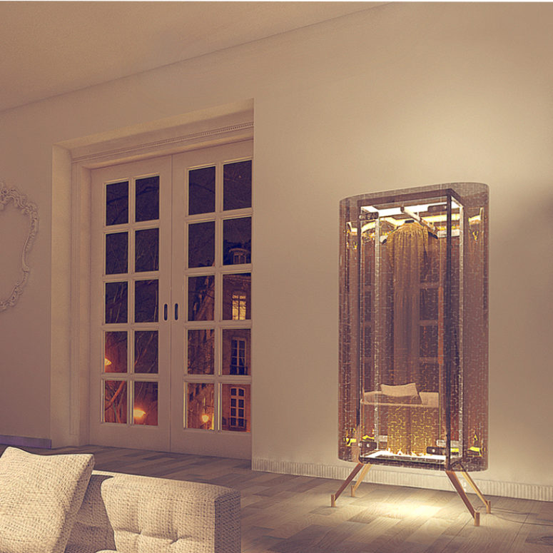 You can display just one special piece in an armoire, for example, your wedding dress