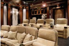 08 a modern and cozy home cinema for fild enthusiasts