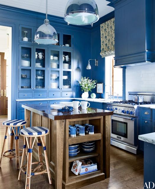 30 Gorgeous Blue Kitchen Decor Ideas - DigsDigs