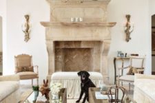 13 a vintage stone fireplace is non-working but it gives a refined feel to the space