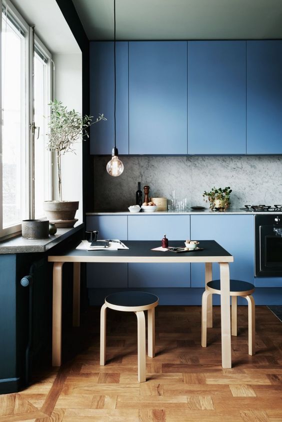 30 Gorgeous Blue Kitchen Decor Ideas - DigsDigs