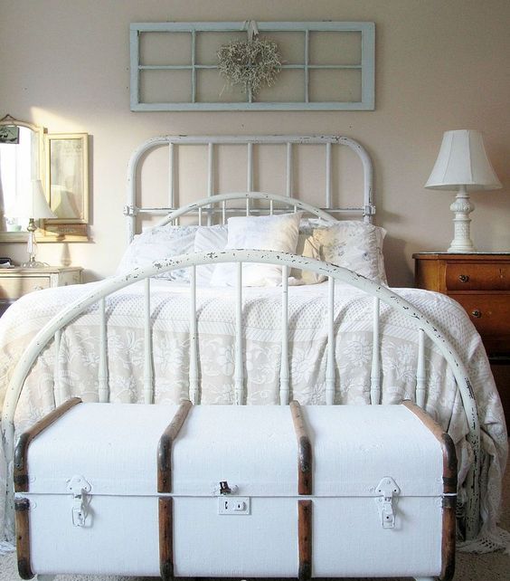 a vintage chest was whitewashed and added detailing and legs to make an elegant statement