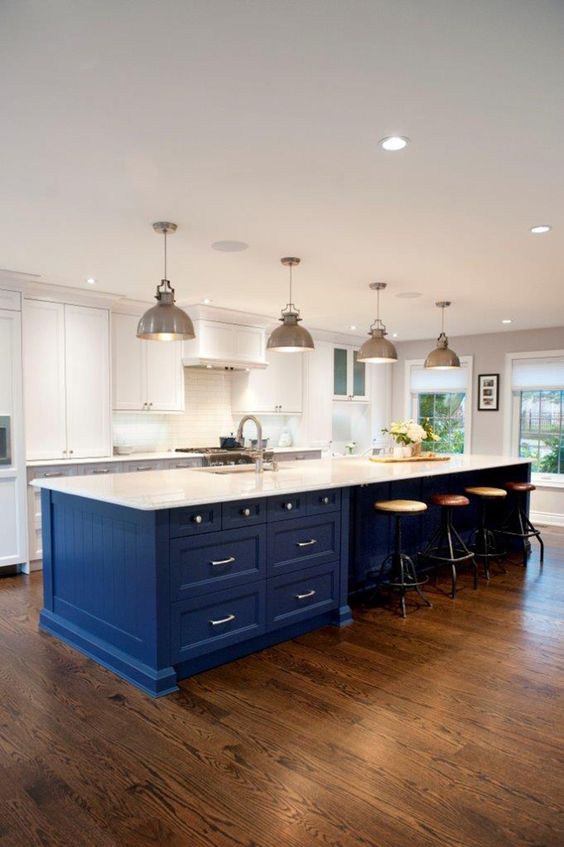 30 Blue Kitchen Decor Ideas DigsDigs