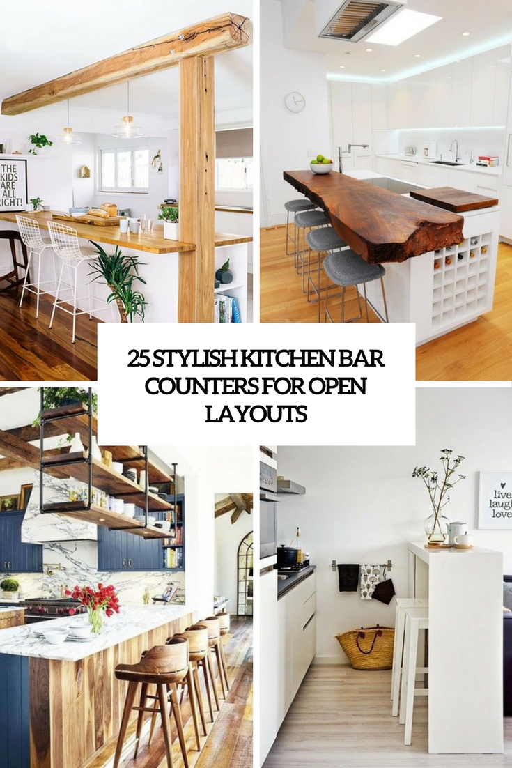 25 Stylish Kitchen Bar Counters For Open Layouts Digsdigs