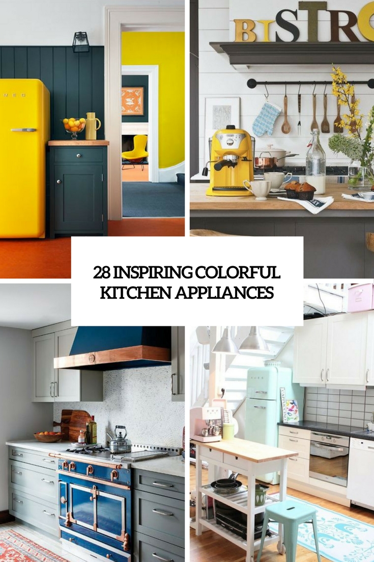 The latest colourful kitchen appliances - The Interiors Addict