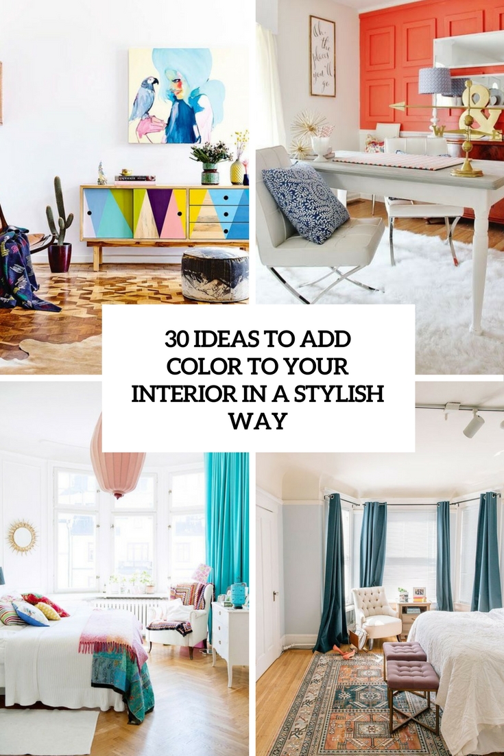 ideas to add color to your interior in a stylish way cover