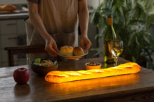 01 Pampshade is a lamp collection made using real bread and it looks like it