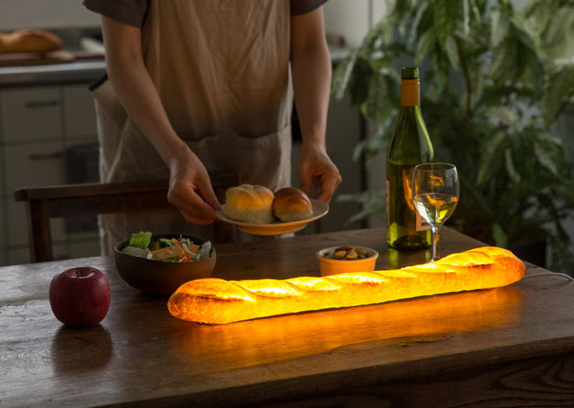 Pampshade is a lamp collection made using real bread and it looks like it