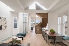 01 This modern home inside features a cool historical facade and was refurbished by Jensen Architects