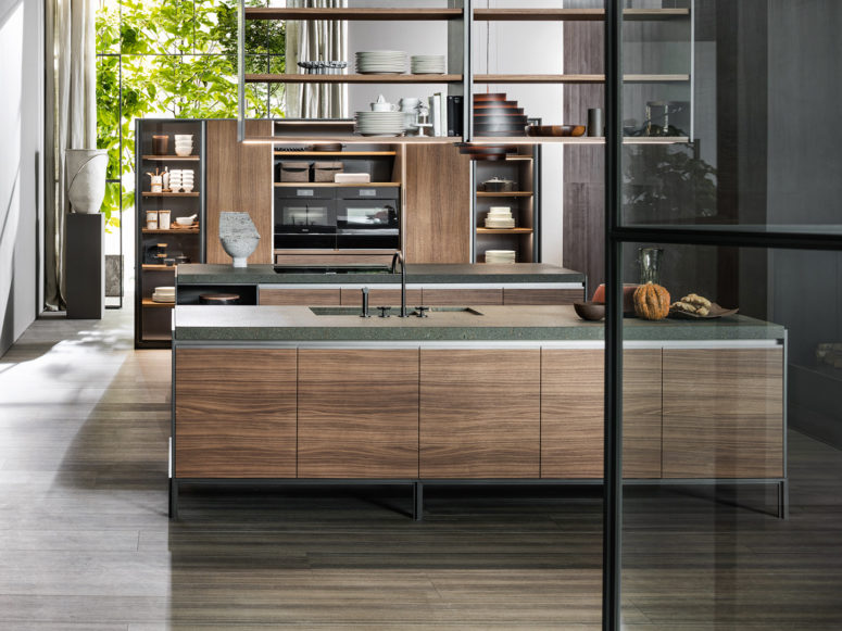 This modern industrial kitchen by Dada is a chic example of how a laconic and chic kitchen can look