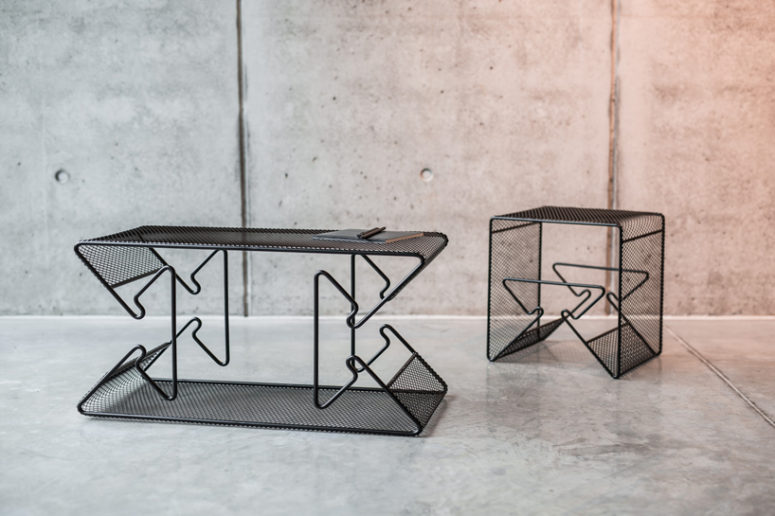 These pieces can be used in various ways, as storage, stools, tables and ottomans