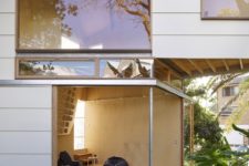 bean bags in a treehouse