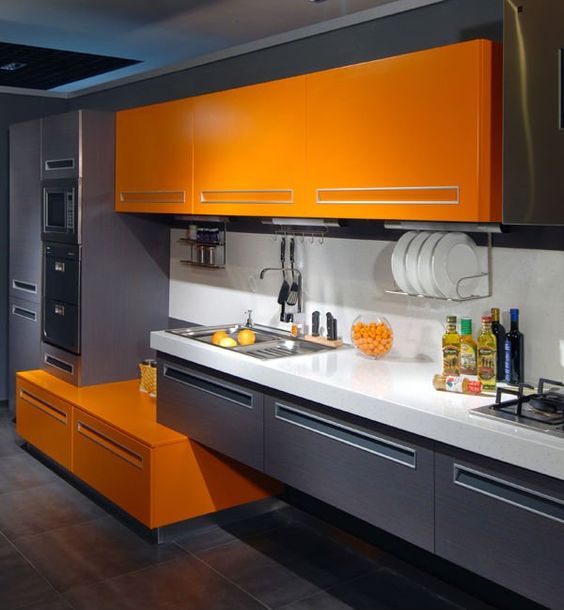 27 Cheerful Orange Kitchen Decor Ideas Digsdigs