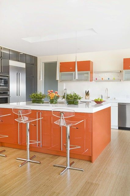 27 Cheerful Orange Kitchen Decor Ideas