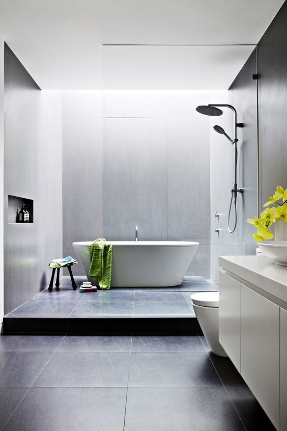 30 Chic And Inviting Modern Bathroom  Decor  Ideas  DigsDigs