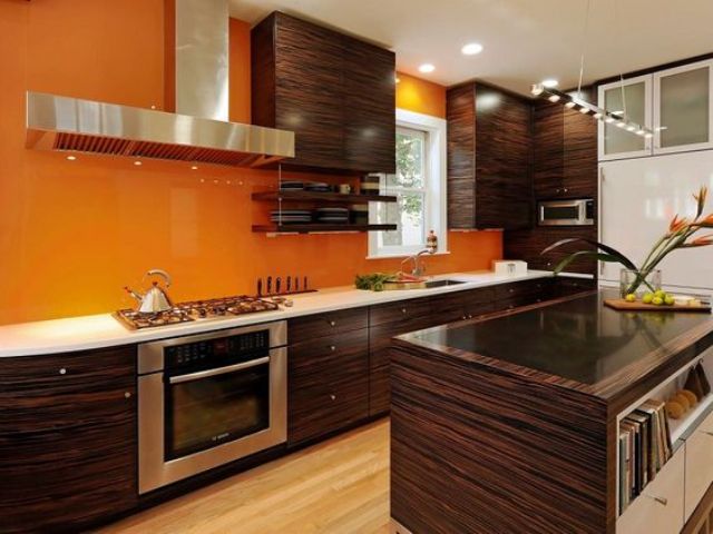 27 Cheerful Orange Kitchen Decor Ideas