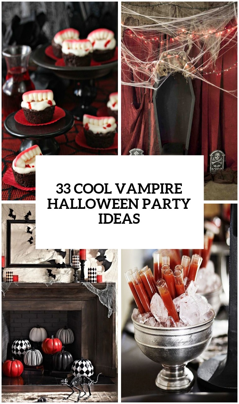 33 Cool Vampire Halloween Party Decor Ideas - DigsDigs