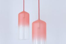 28 pink glass gradient lamps look chic and will add a cool and soft touch to any space