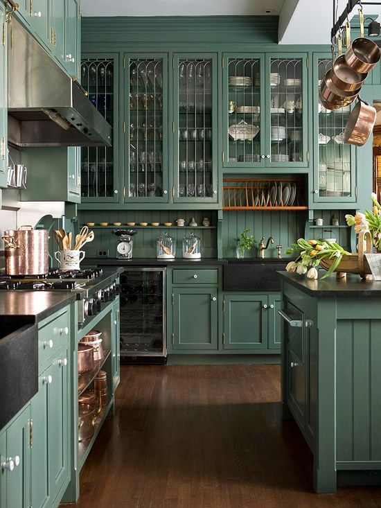 30 green kitchen decor ideas that inspire - digsdigs