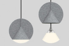 Outofstock hanging lamp of felt