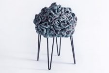 crochet petal stools by Iota