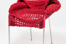 knit and crochet furniture by Rhode Island School of Design