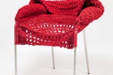 knit and crochet furniture by Rhode Island School of Design