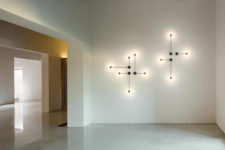 01 Pin lights are a modern collection of lamps that show off clean lines and geometric forms for modern and minimalist spaces