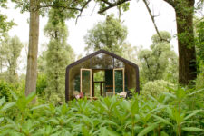 01 Wikkelhouse is a small-scale homeit’s made of 24 layers of cardboard, which explains its name ‘a cardboard house’