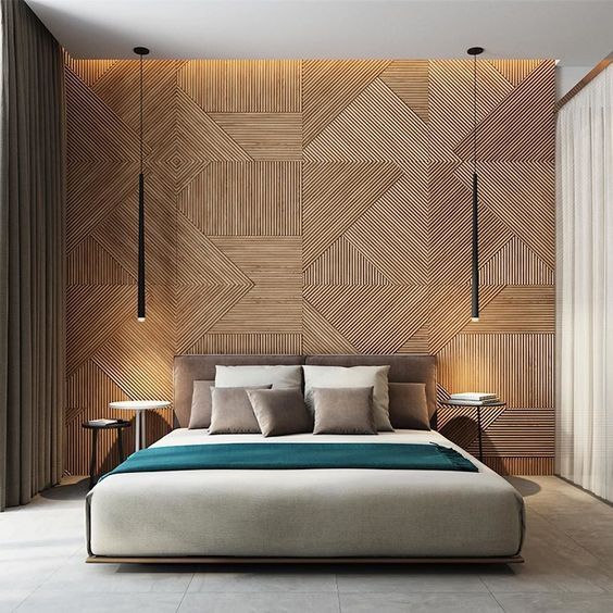 Modern wooden headboard deals