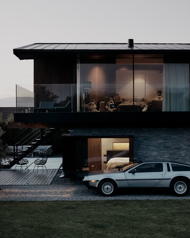 Enjoying the views is easy, and if the owners need privacy, they can use curtains for that