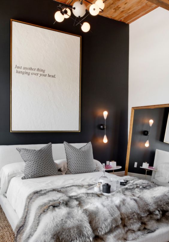 27 Stylish Bedrooms  With Black  Walls  DigsDigs