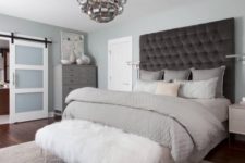 06 add glam to the space with a faux fur bench on acrylic legs – looks too cute