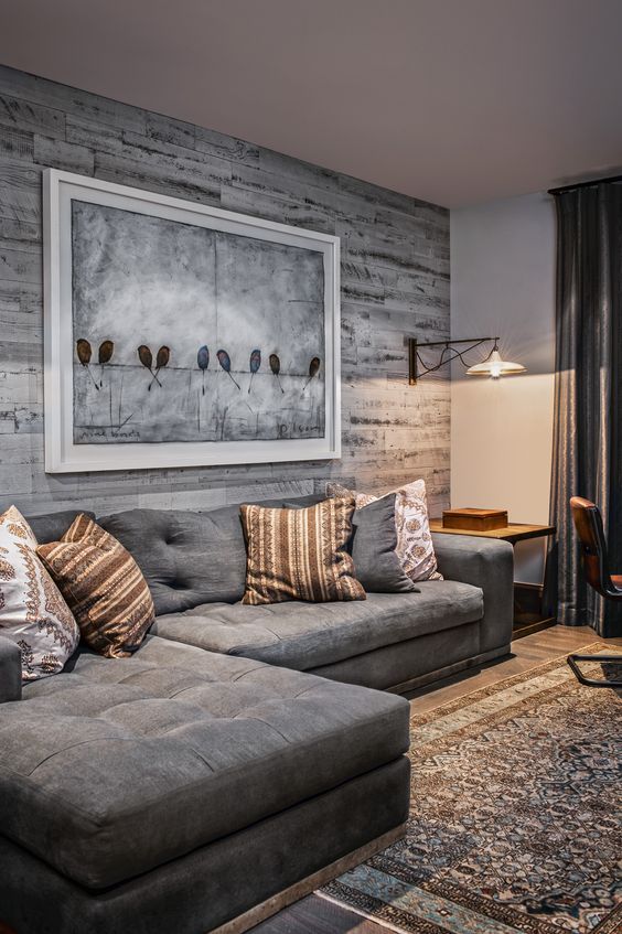 25 Inviting Living Rooms With Wood Walls - DigsDigs